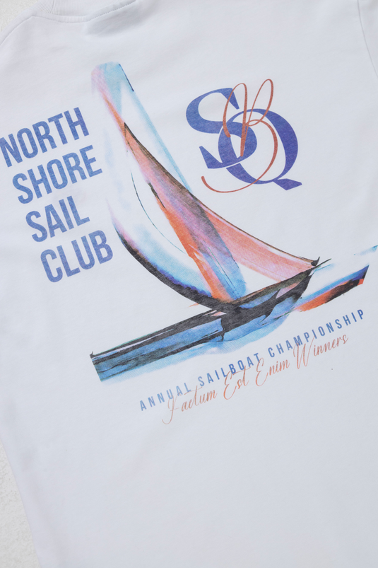 SCM Ventisia Sailboat T-Shirt White SBQ