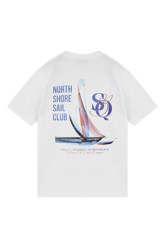 SCM Ventisia Sailboat T-Shirt White SBQ