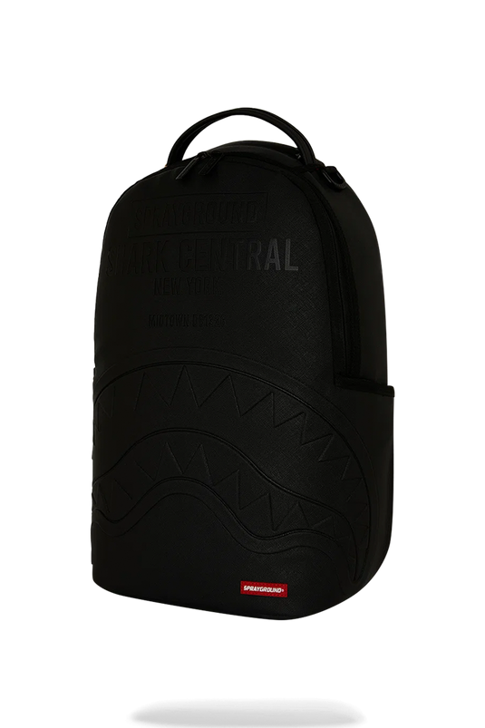 SPRAYGROUND MOCHILA SHARK CENTRAL EMBOSSED BLACK NYLON 910B9626NSZ