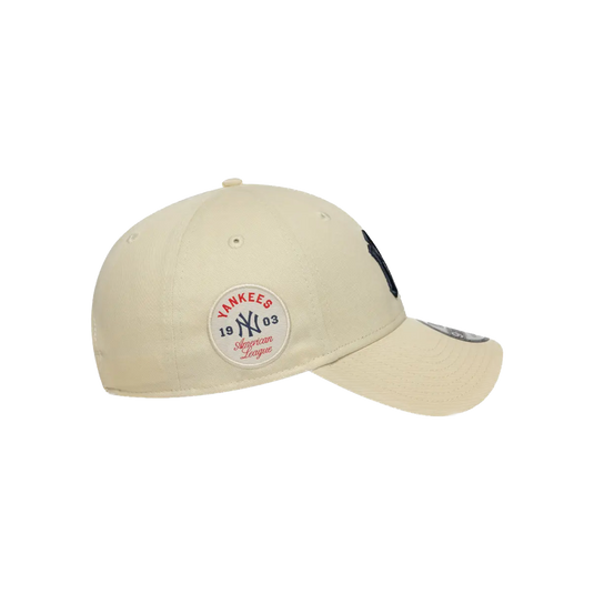 NEW ERA 940-MLB SIDE PATCH NEYYAN LTC OS BEIGE