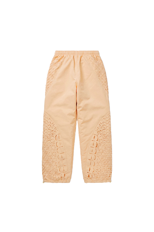 J BALVIN CROC LASER CUT TRACK PANTS YELLOW