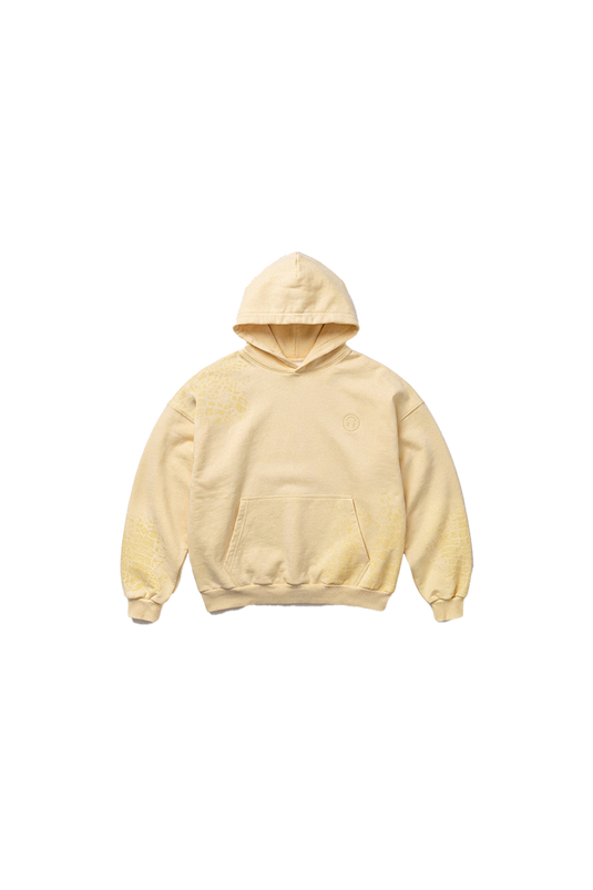 J BALVIN EMBROIDERED CROCODILE HOODIE YELLOW
