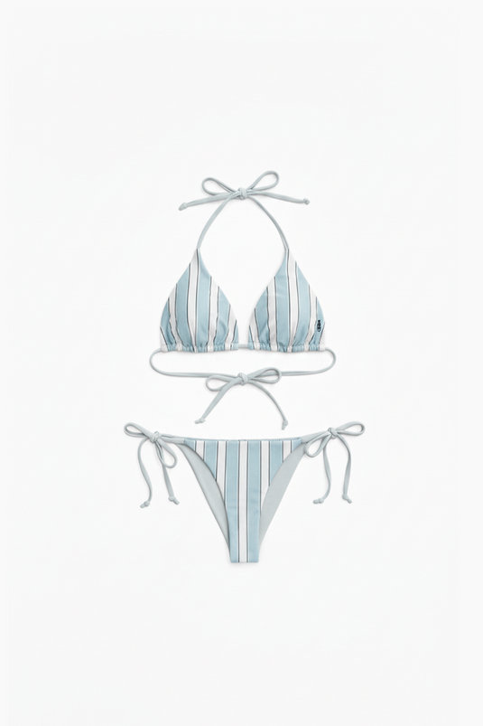 STRING BIKINI BLUE STRIPES