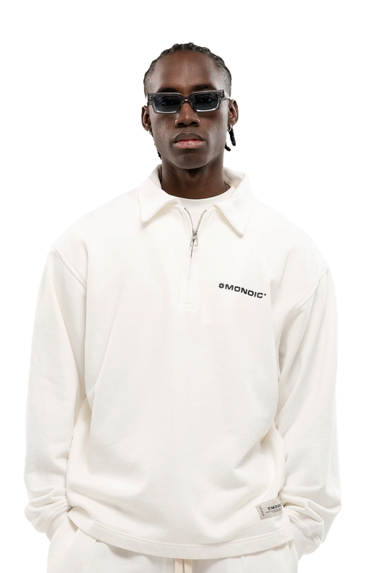QUARTER ZIP V2 – OFF WHITE