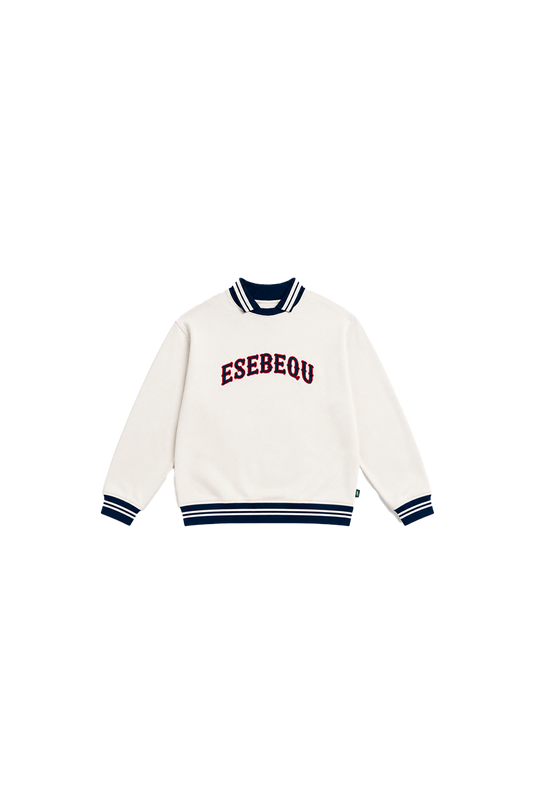 SBQ MA26 CREWNECK WITH LOGO IVORY