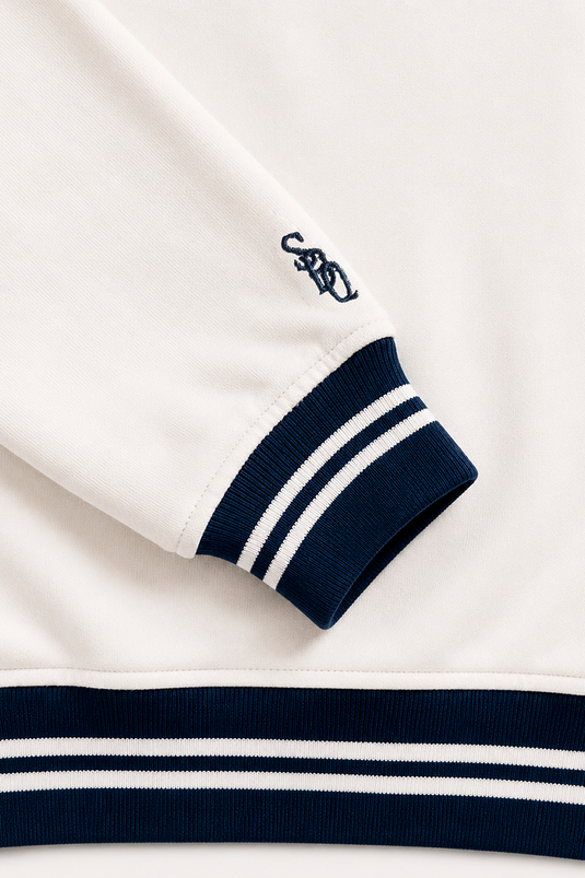 SBQ MA26 CREWNECK WITH LOGO IVORY