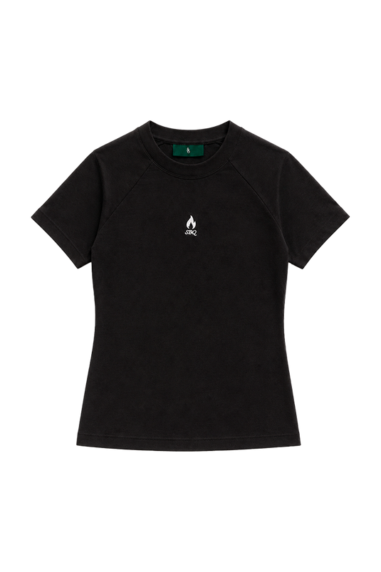 SBQ NC26W BLACK BABY TEE