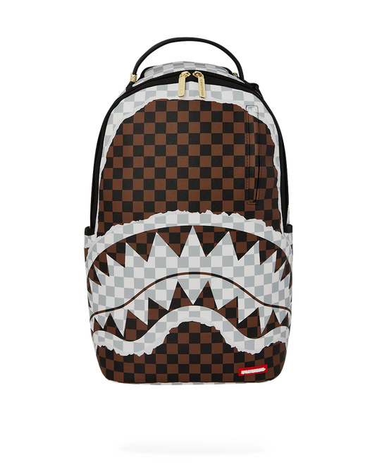 MOCHILA CREAM AND BROWN TEAR CHECK 910B8290NSZ