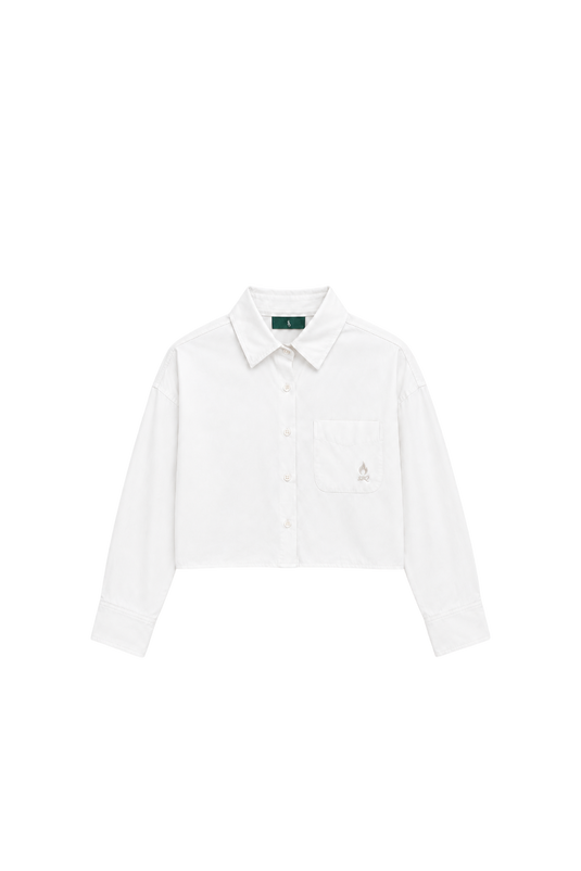 SBQ NC26W WHITE BOXY SHIRT WOMEN
