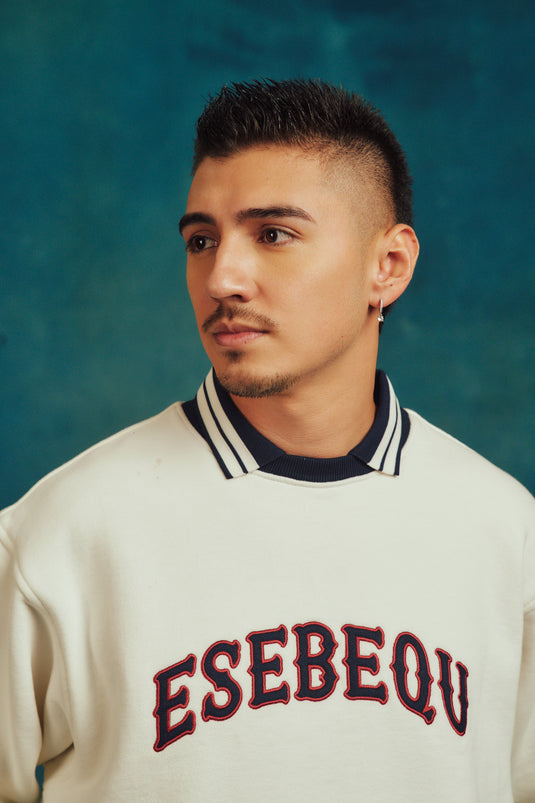 SBQ MA26 CREWNECK WITH LOGO IVORY