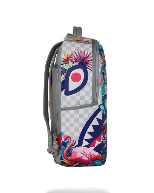 MOCHILA SPRAYGROUND CREAM FLOWERING JUNGLE SHARK