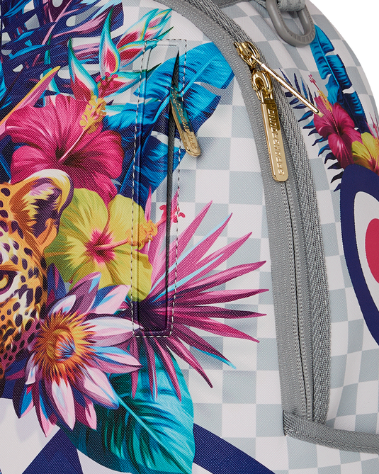MOCHILA SPRAYGROUND CREAM FLOWERING JUNGLE SHARK