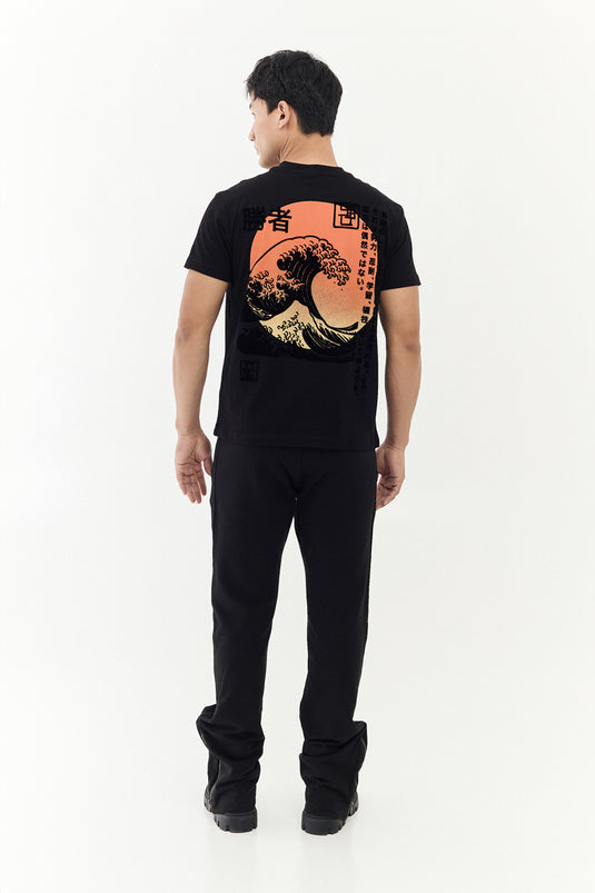 SBQ M SHIBUI IKIGAI RED SUN TSHIRT