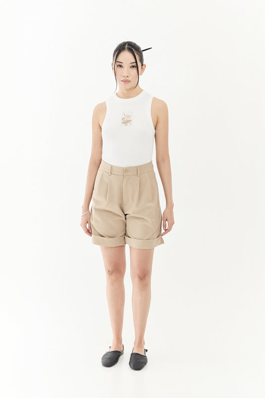 SBQ W SHIBUI KIHON IVORY TANK TOP