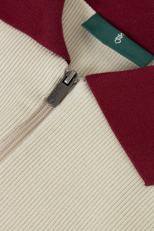 SBQ W SHIBUI IKIGAI IVORY BURGUNDY JACKET