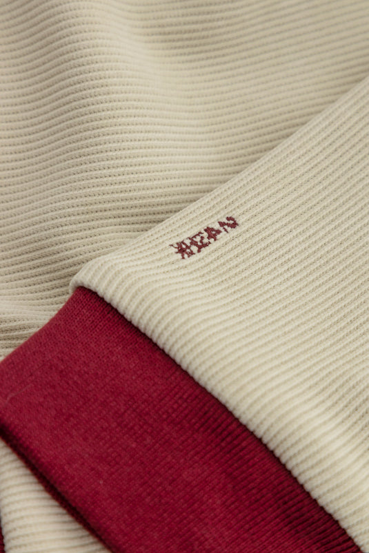 SBQ W SHIBUI IKIGAI IVORY BURGUNDY JACKET