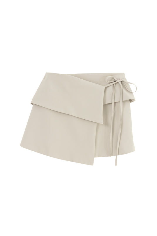 SBQ W SHIBUI KIHON CAMEL SKIRT