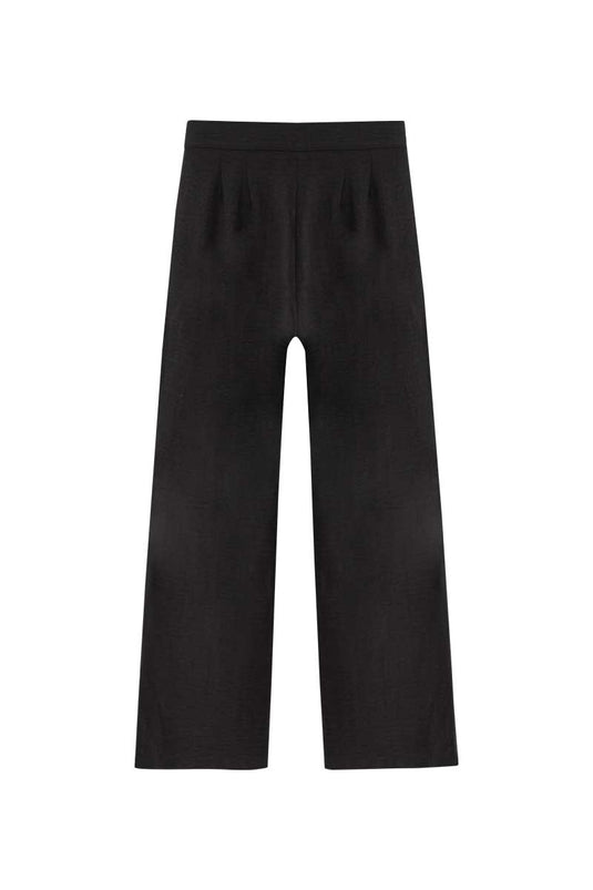 SBQ W SHIBUI IKIGAI BLACK PANTS