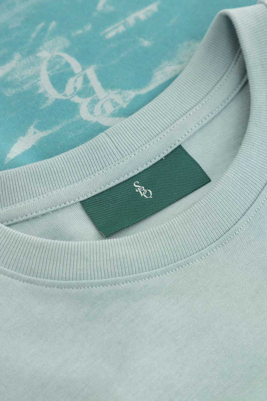 SBQ M SHIBUI INDIGO GREEN TSHIRT