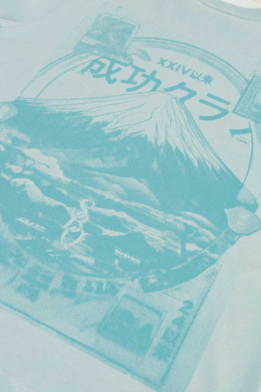 SBQ M SHIBUI INDIGO GREEN TSHIRT