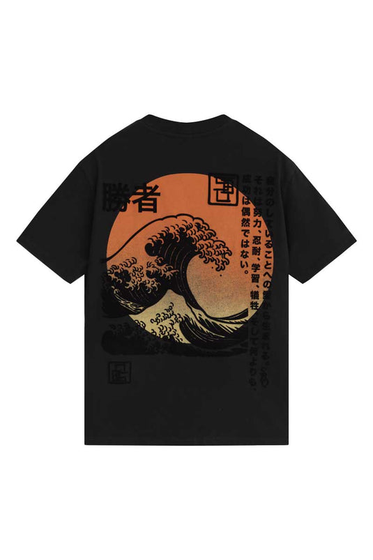 SBQ M SHIBUI IKIGAI RED SUN TSHIRT