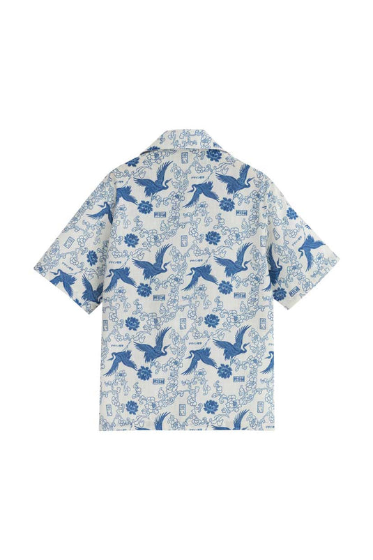 SBQ W SHIBUI  FUJIN PRINT BLUE SHIRT