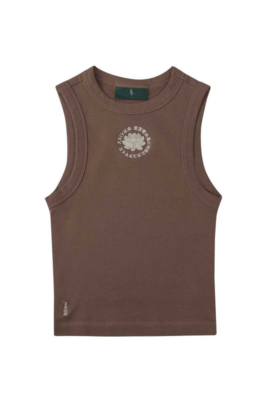 SBQ W SHIBUI IKI BROWN TANK TOP