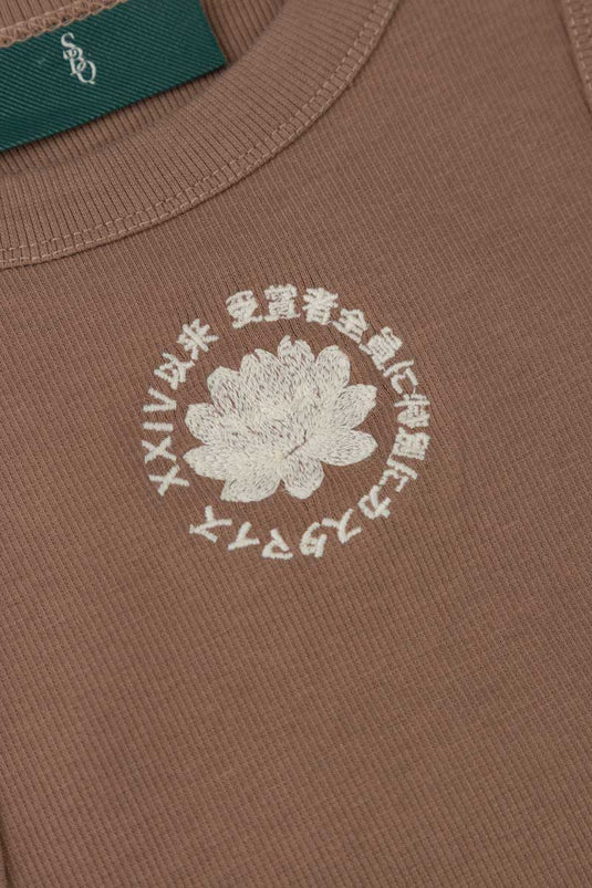 SBQ W SHIBUI IKI BROWN TANK TOP