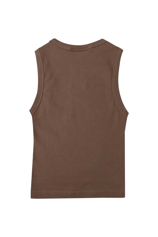 SBQ W SHIBUI IKI BROWN TANK TOP
