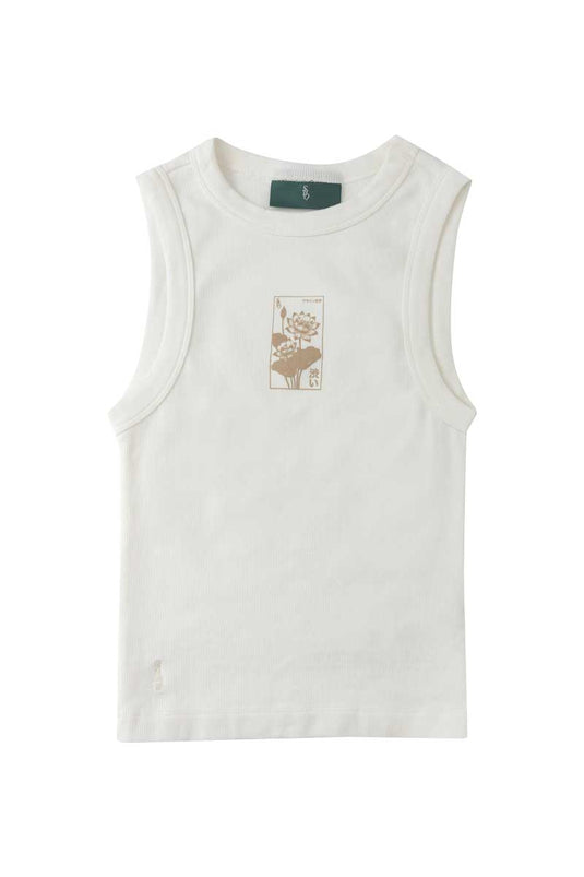 SBQ W SHIBUI KIHON IVORY TANK TOP