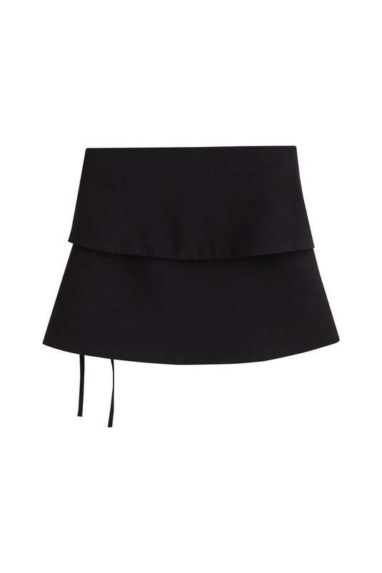 SBQ W SHIBUI KIHON BLACK SKIRT