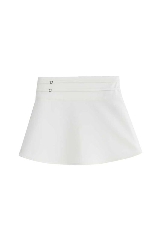 SBQ W SHIBUI KIHON WHITE SKIRT