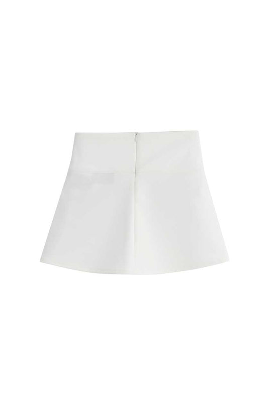 SBQ W SHIBUI KIHON WHITE SKIRT