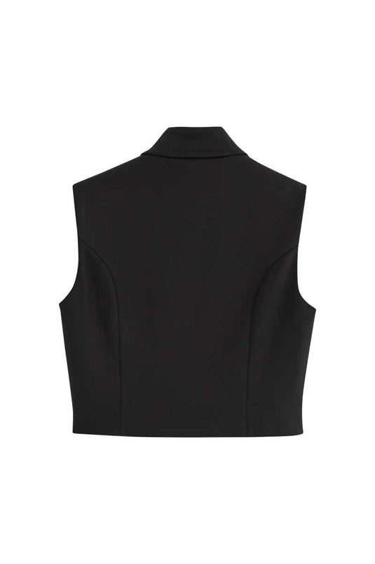 SBQ W SHIBUI KIHON BLACK VEST