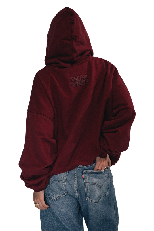 OMERTÁ MAROON HOODIE