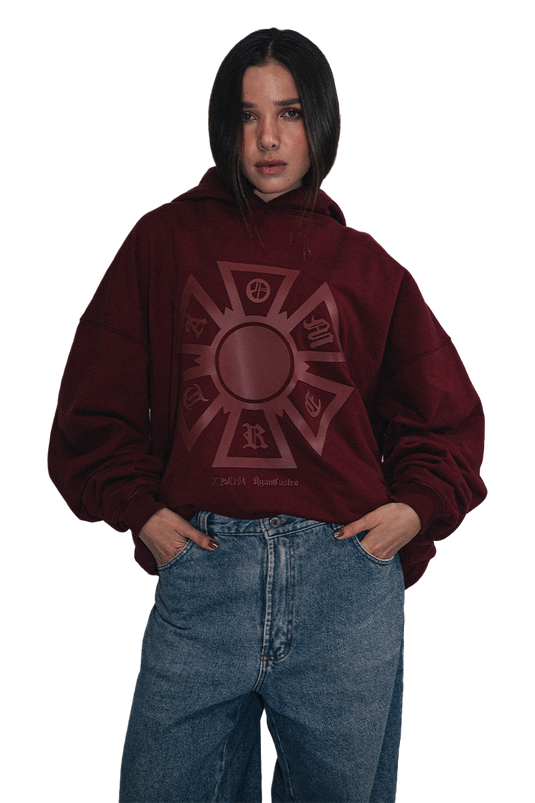 OMERTÁ MAROON HOODIE