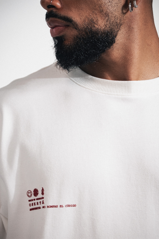 OMERTA PIN T-SHIRT IVORY