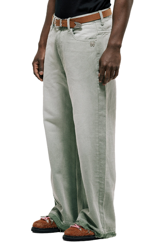 FLARED PANTS | VERDE OLIVA DESGASTADO