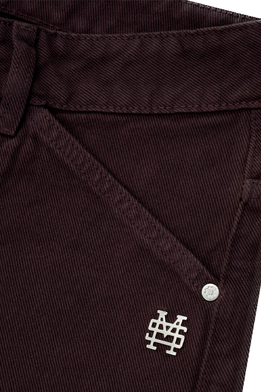 POCKET STRAIGHT PANTS | BURGUNDY