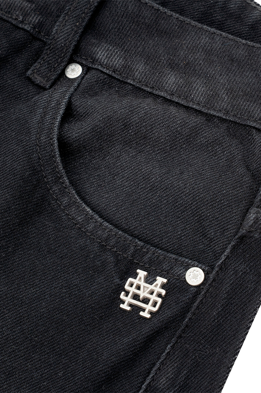 FLARED PANTS | NEGRO DESGASTADO