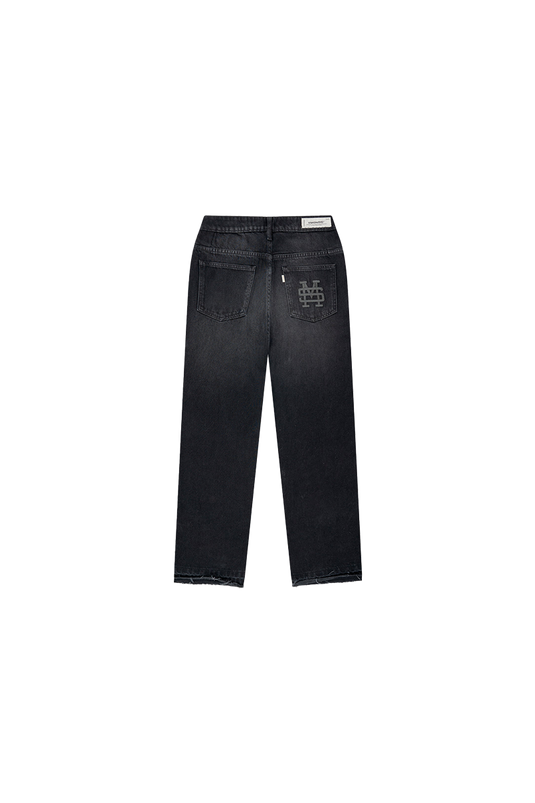 FLARED PANTS | NEGRO DESGASTADO