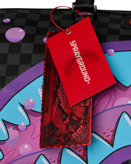 BOLSA DE LONA SPRAYGROUND PURPLE SLIME TAKEOVER