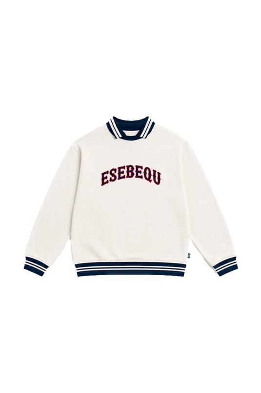 SBQ MA26 CREWNECK WITH LOGO IVORY