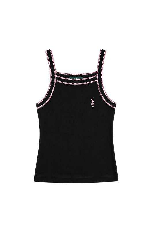 SBQ NC26W BLACK/PINK TANK TOP