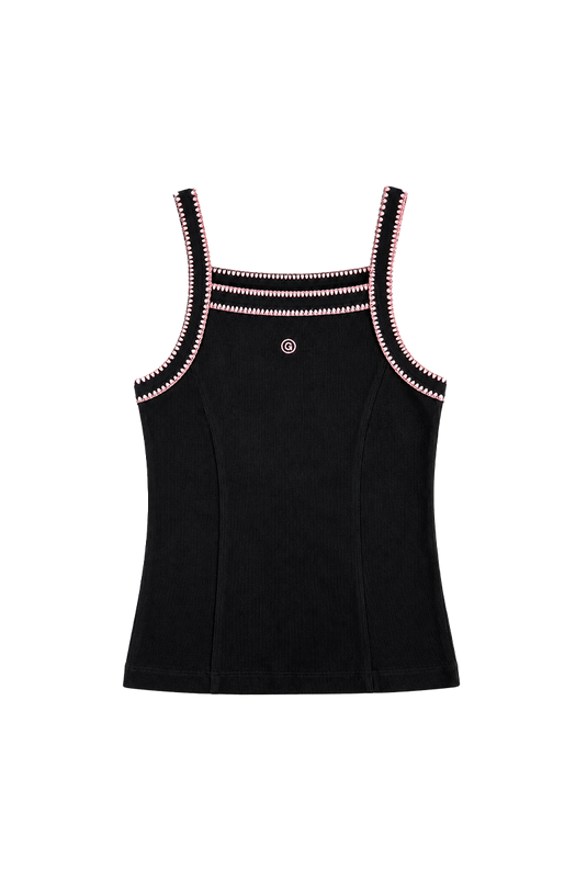 SBQ NC26W BLACK/PINK TANK TOP