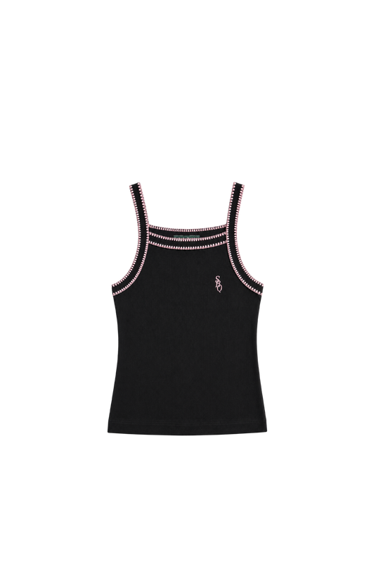 SBQ NC26W BLACK/PINK TANK TOP