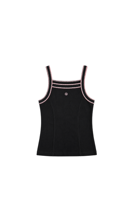 SBQ NC26W BLACK/PINK TANK TOP