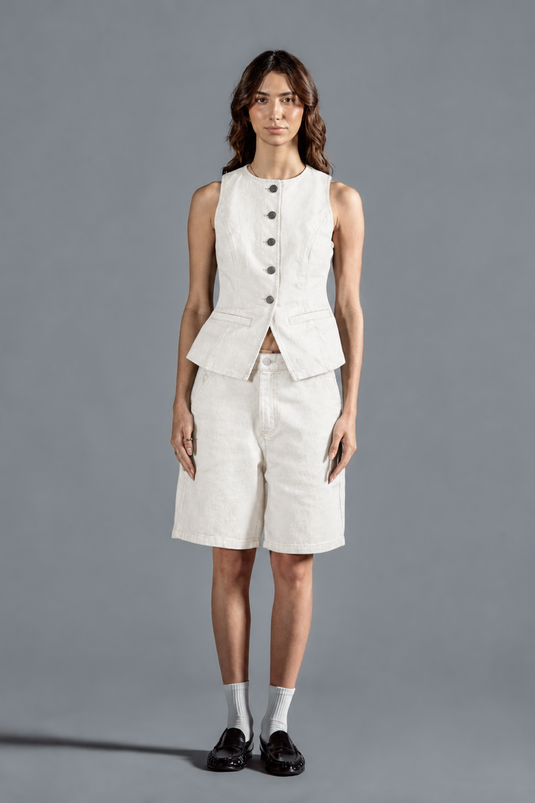 SBQ NC26W CREAM SHORTS