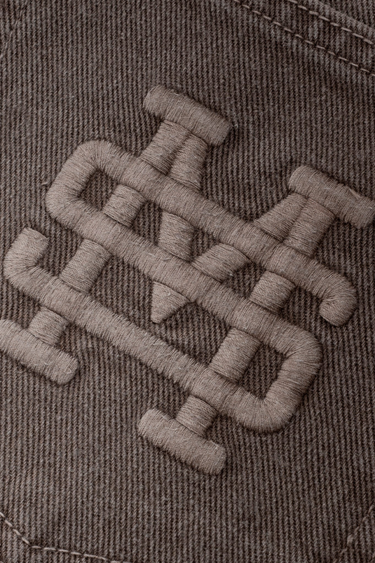 POCKET STRAIGHT PANTS | CAFÉ DESGASTADO