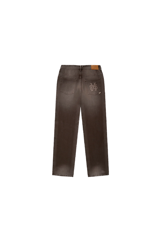 POCKET STRAIGHT PANTS | CAFÉ DESGASTADO